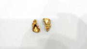 2 Gold Cone Findings , Gold Plated Brass G17055