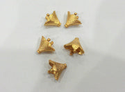 10 Pcs Cone  Findings , Gold Plated Brass G9227