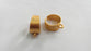 3 Adjustable Ring Base Blank with a Loop Setting ,Findings , Gold Plated Brass  G11493