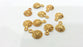 4 Pcs Gold Plated Brass  Charms G251