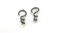 2 Silver Charms Antique Silver Plated Brass  Findings G252