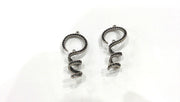 2 Silver Charms Antique Silver Plated Brass  Findings G252