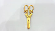 Gold Pendant Scissors Pendant , Gold Plated Metal  75x28 mm G14371