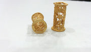 Flower Tube Gold Tube Gold Plated Brass 28x12 mm  G9456