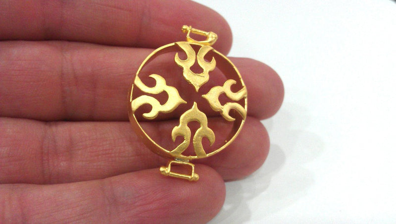 27 mm Gold Plated Brass Connector ,Findings,Pendant  G305