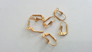 6 Pcs (3 pairs) Earring Hook ,Findings , Gold Plated Brass  G14037