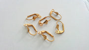 6 Pcs (3 pairs) Earring Hook ,Findings , Gold Plated Brass  G14037