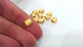 5 Tube Beads , Gold Plated Brass  G13935