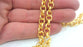 Gold Chain Gold Plated Rolo Chain (7,2 mm) 1 Meter - 3.3 Feet  G14367