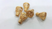 2 Gold Plated Cone Findings  G9647