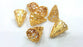 2 Gold Cone Gold Plated Cone Findings  G9230