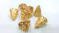 2 Gold Cone Gold Plated Cone Findings  G9230