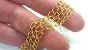 Gold Chain Gold Plated Chain 1 Meter - 3.3 Feet  (6x4 mm) G349