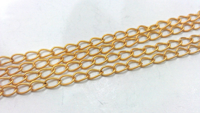 Gold Chain Gold Plated Chain 1 Meter - 3.3 Feet  (6x4 mm) G349