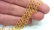 Gold Chain Gold Plated Chain 1 Meter - 3.3 Feet  (6x4 mm) G349