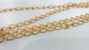 Gold Chain Gold Plated Chain 1 Meter - 3.3 Feet  (6x4 mm) G349
