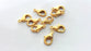 100 Lobster Clasps Gold Plated  (12x6 mm)  G14612