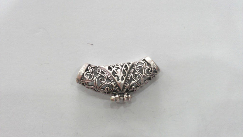 2 Pcs Antique Silver Plated Brass  Connector ,Pendant  G13941
