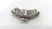 2 Pcs Antique Silver Plated Brass  Connector ,Pendant  G13941