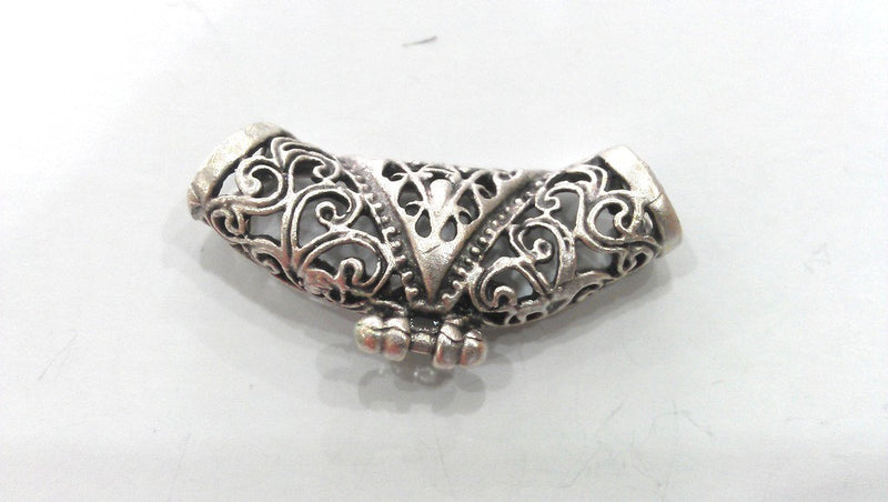 2 Pcs Antique Silver Plated Brass  Connector ,Pendant  G13941