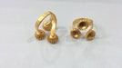 Adjustable Ring Base Blank (6mm Blank) , Gold Plated Brass  G422