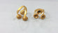 Adjustable Ring Base Blank (6mm Blank) , Gold Plated Brass  G422