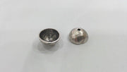 4 Pcs Antique Silver Plated Brass Bead Caps , Findings G12152
