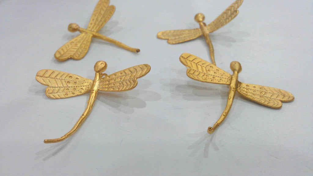 Dragonfly Pendant Gold Pendant Dragonfly Pendant Gold Plated Brass  G10786