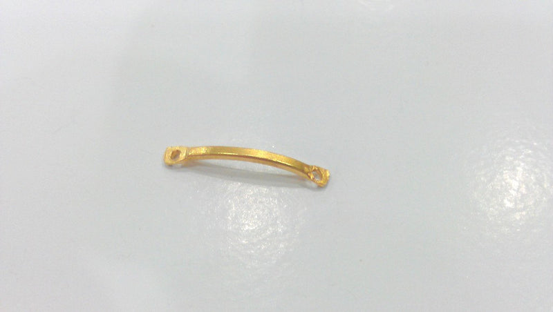 10 Gold Plated Brass  Connector G468