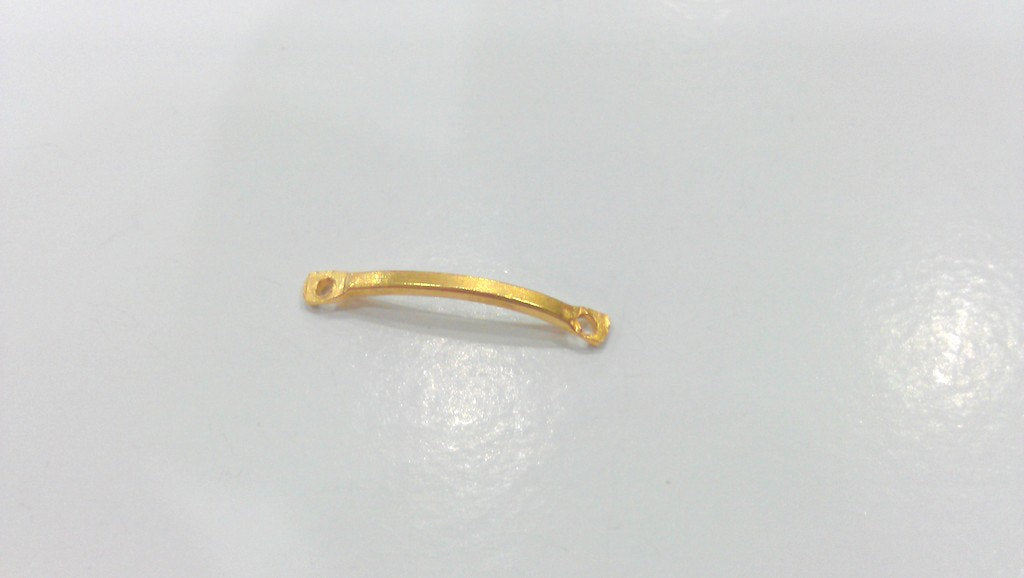 10 Gold Plated Brass  Connector G468