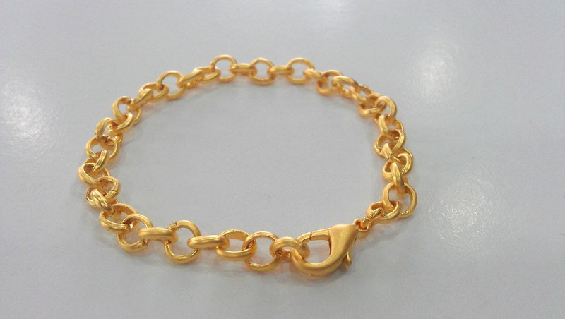 Gold Plated Bracelet Chain Findings,  G471