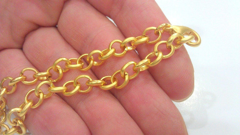 Gold Plated Bracelet Chain Findings,  G471