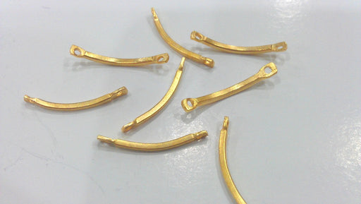 10 Gold Plated Brass  Connector G468