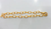 Gold Plated Bracelet Chain Findings G12042