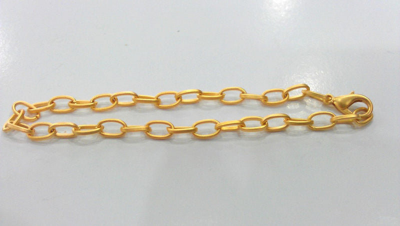 Gold Plated Bracelet Chain Findings G12042