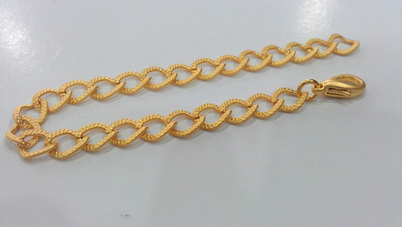 Gold Plated Bracelet Chain, Findings, G470