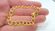 Gold Plated Bracelet Chain, Findings, G470