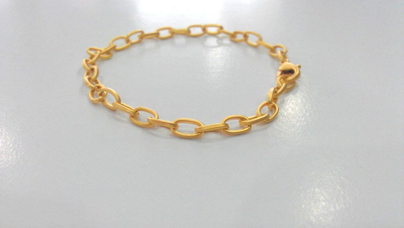 Gold Plated Bracelet Chain Findings G12042