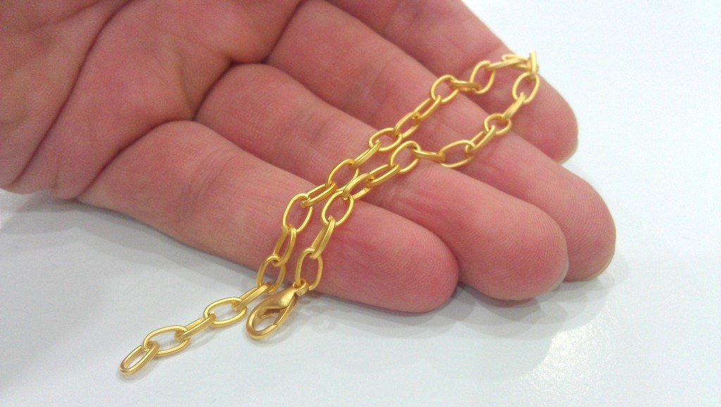 50 Gold Plated Bracelet Chain Findings G472