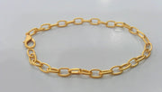 Gold Plated Bracelet Chain Findings G12042