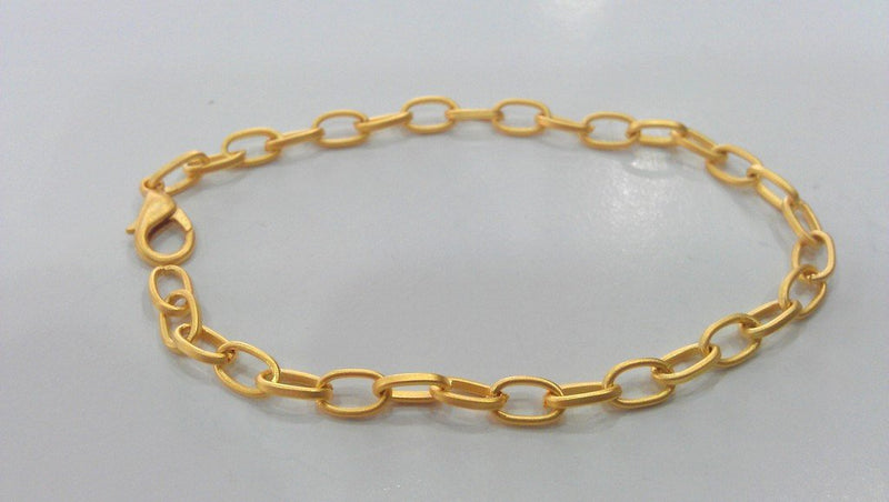 Gold Plated Bracelet Chain Findings G12042