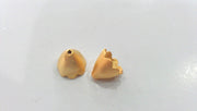 10 Pcs (10x9mm) Cones Findings , Gold Plated Brass G9868