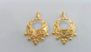 2 Gold Charms Gold Plated Brass  Charms,Pendant  G14608
