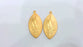 32 Patterned Oval Charms Gold Plated Charms  (50X24 mm)  G16910