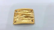 Gold Connector Gold Plated Square Connector Pendant  (27x22 mm)  G590