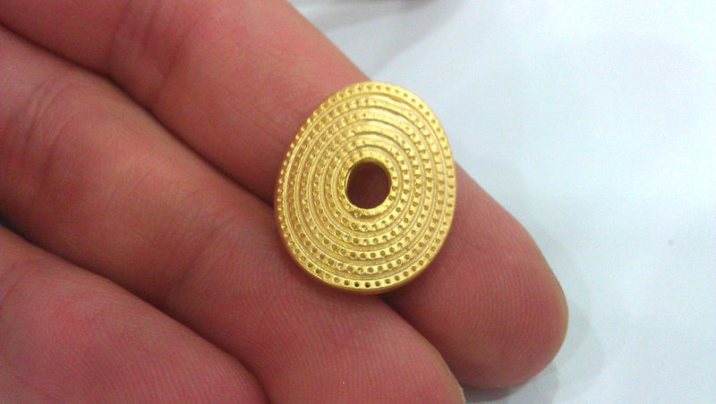 2 Gold Plated Findings (21x17 mm)  G586