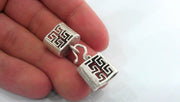 Hook Clasp Antique Silver Plated Brass Hook Clasp , Findings 1 Set  G598