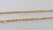 Gold Plated Chain 1 Meter - 3.3 Feet  (6x4 mm) G17445