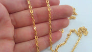Gold Plated Chain 1 Meter - 3.3 Feet  (6x4 mm) G17445