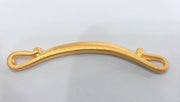 2 Gold Connector Pendant Gold Plated Pendant 2 Pcs  (65x5 mm)  G624